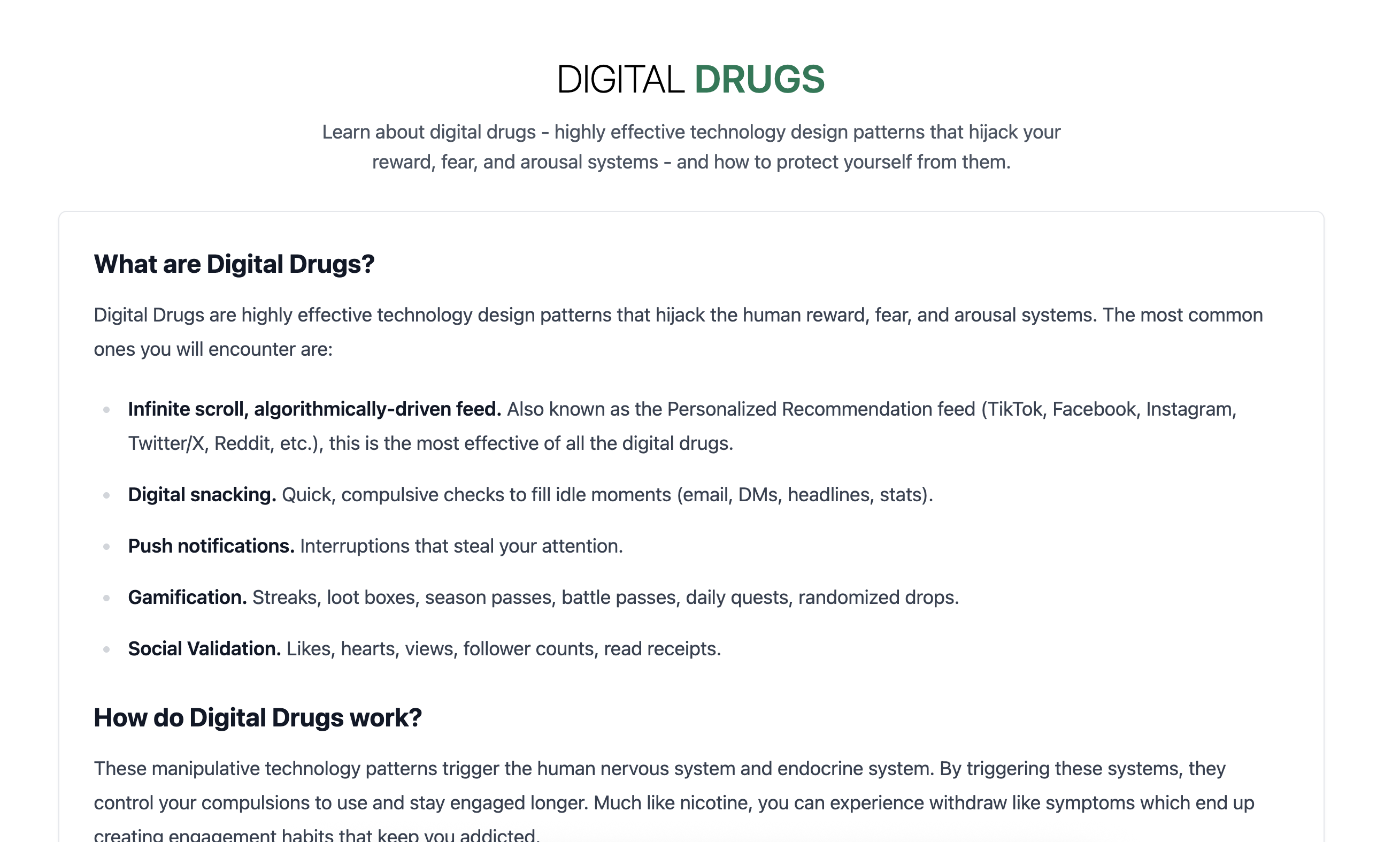 Digital Drugs